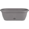 Bloem Lucca 7.5 In. H X 19 In. W X 9.13 In. D Resin Window Box Charcoal Gray