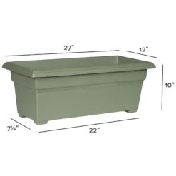 Novelty 10 In. H X 27 In. W X 12 In. D Plastic Countryside Tub Patio Planter Sage 8 Novelty 10 In. H X 27 In. W X 12 In. D Plastic Countryside Tub Patio Planter Sage -ORBIT || ACE || TORO Shop 8d1b5b8c a1e6 4e07 9afc fc54205c3ab5