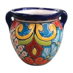Avera Products Talavera 6 In. H X 7.25 In. W X 5.25 In. D Ceramic Michoacana Planter Multicolored