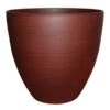 Southern Patio 13 In. W Ceramic Egg Planter Redwood