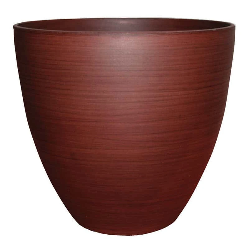 Southern Patio 13 In. W Ceramic Egg Planter Redwood 3 Southern Patio 13 In. W Ceramic Egg Planter Redwood