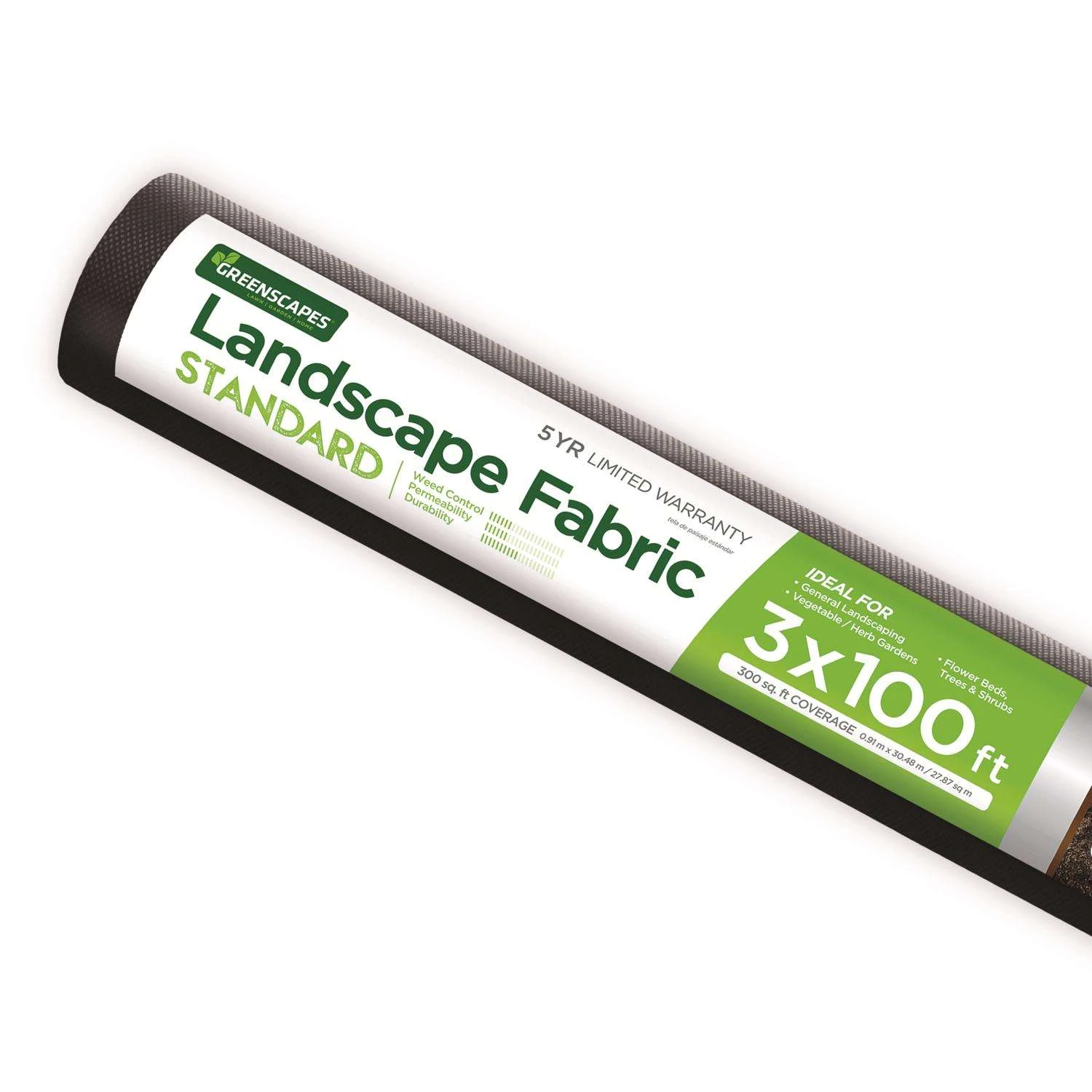 Greenscapes 3 Ft. W X 100 Ft. L Polypropylene Landscape Fabric 3 Greenscapes 3 Ft. W X 100 Ft. L Polypropylene Landscape Fabric