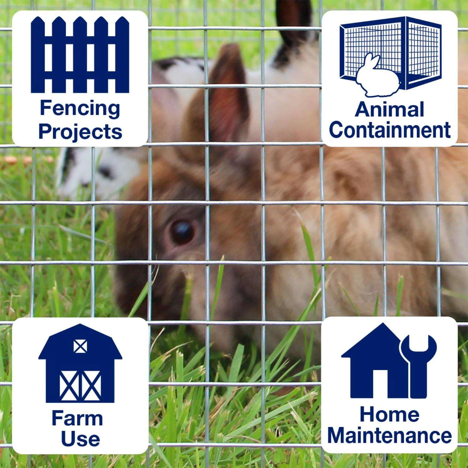 IronRidge 24 In. H X 25 Ft. L Galvanized Steel Welded Wire Fence 1 In. 6 IronRidge 24 In. H X 25 Ft. L Galvanized Steel Welded Wire Fence 1 In. - Image 4