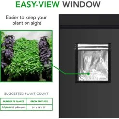 IPower Hydroponic Grow Tent 48 In. H X 24 In. W -ORBIT || ACE || TORO Shop 9a99575b 14e8 4638 b292 dbc9bdd38733