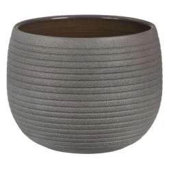 Scheurich Linara 7 In. D Ceramic Flower Pot Brown
