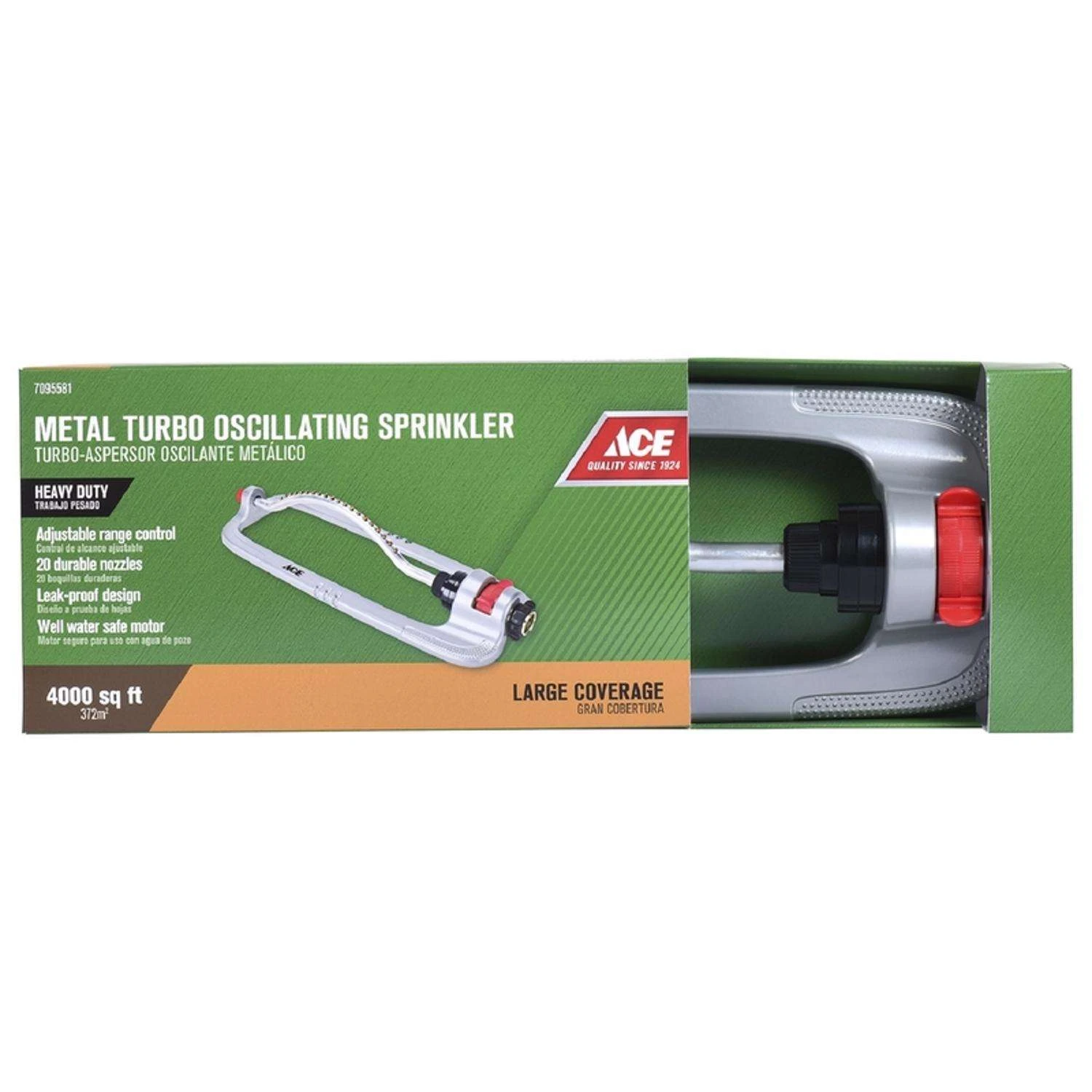 Ace Metal Sled Base Oscillating Sprinkler 4000 Sq Ft 1 Pk 3 Ace Metal Sled Base Oscillating Sprinkler 4000 Sq Ft 1 Pk
