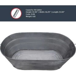 Behrens 16 Gal Steel Tub Oval 21 Behrens 16 Gal Steel Tub Oval -ORBIT || ACE || TORO Shop 9e2d20d9 c287 4f25 9b48 9bf87d51e34f