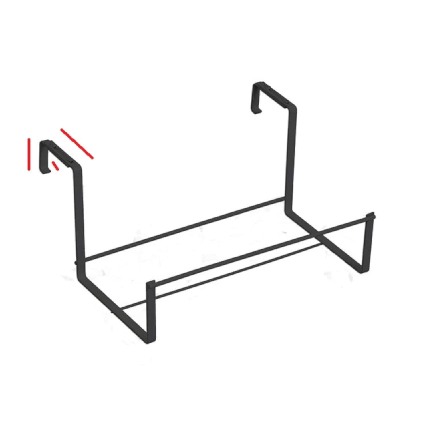 Panacea Black Steel 7-1/4 In. H Deck Box Extender Hook 1 Pk 4 Panacea Black Steel 7-1/4 In. H Deck Box Extender Hook 1 Pk - Image 2