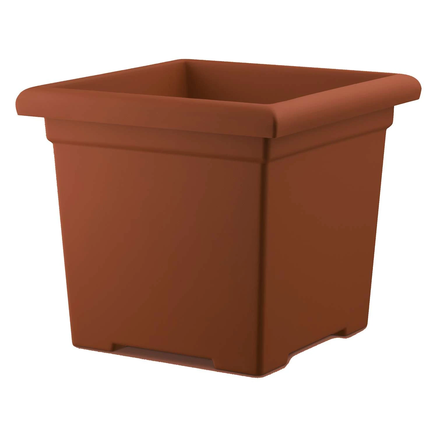 HC Companies 13.25 In. H X 15.5 In. W X 15.5 In. D Plastic Accent Planter Clay 3 HC Companies 13.25 In. H X 15.5 In. W X 15.5 In. D Plastic Accent Planter Clay