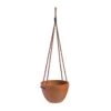 Matr Boomie 5 In. D Terracotta Hanging Bowl Planter Terracotta Clay