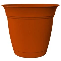 HC Companies 17 In. H X 20 In. D Plastic Eclipse Planter Clay