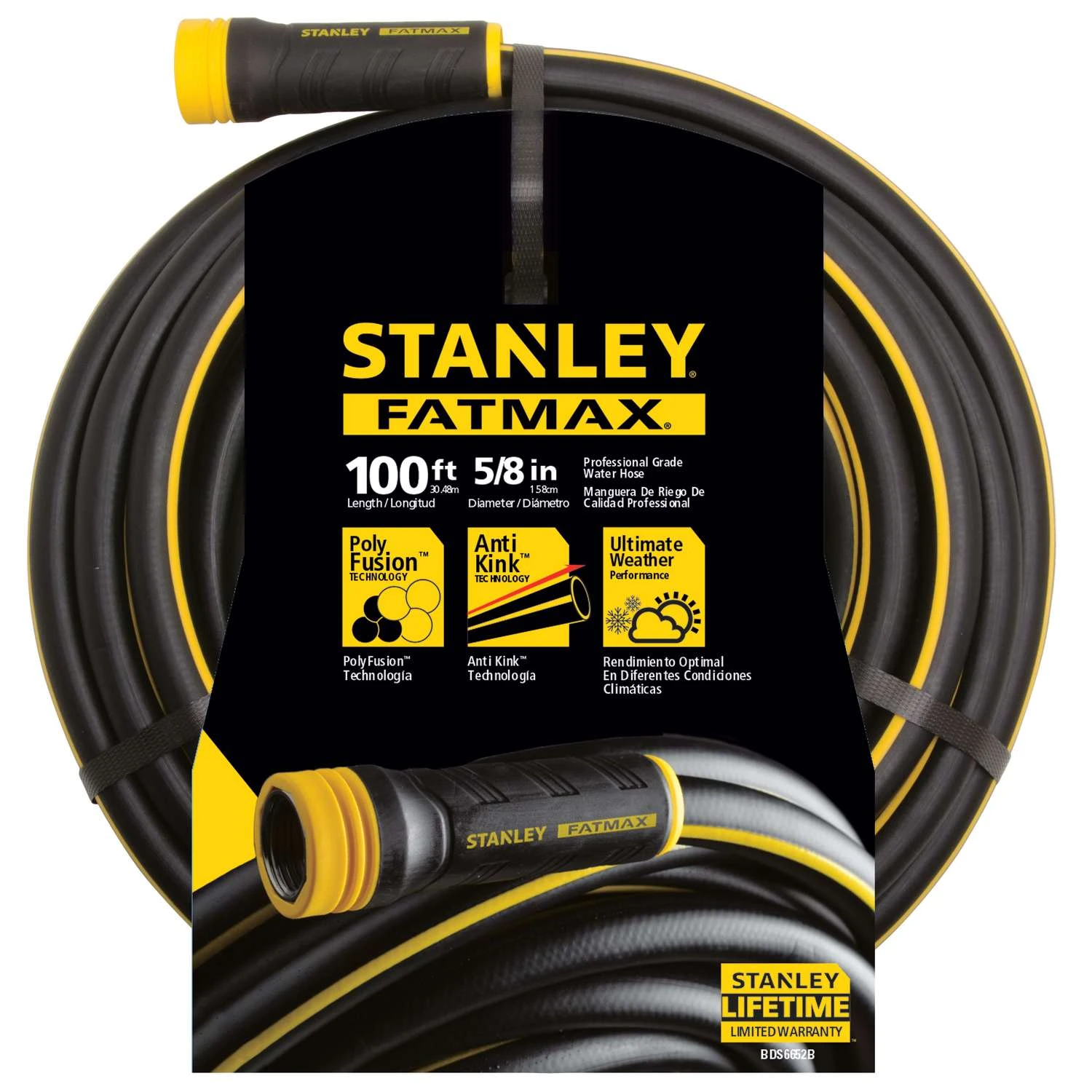 Stanley 5/8 In. D X 100 Ft. L Heavy Duty Garden Hose 3 Stanley 5/8 In. D X 100 Ft. L Heavy Duty Garden Hose