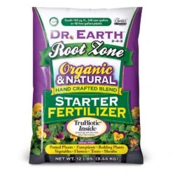 Dr. Earth Root Zone Organic All Purpose 2-4-2 Plant Fertilizer 12 Lb