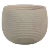 Scheurich Linara 9.25 In. D Ceramic Flower Pot Taupe