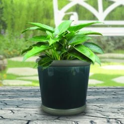 Trendspot Belleville 8.5 In. H X 9.5 In. W X 9.5 In. D Ceramic Planter Blue -ORBIT || ACE || TORO Shop a5a30af6 0d80 4dfd a2b7 6d0562df3055