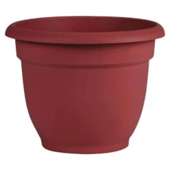 Bloem Ariana 10.1 In. H X 12 In. D Plastic Planter Burnt Red