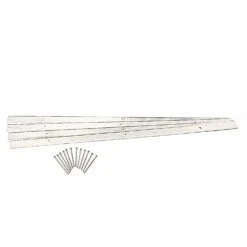 EasyFlex 24 Ft. L X 4 In. H Aluminum White Landscape Edging Kit