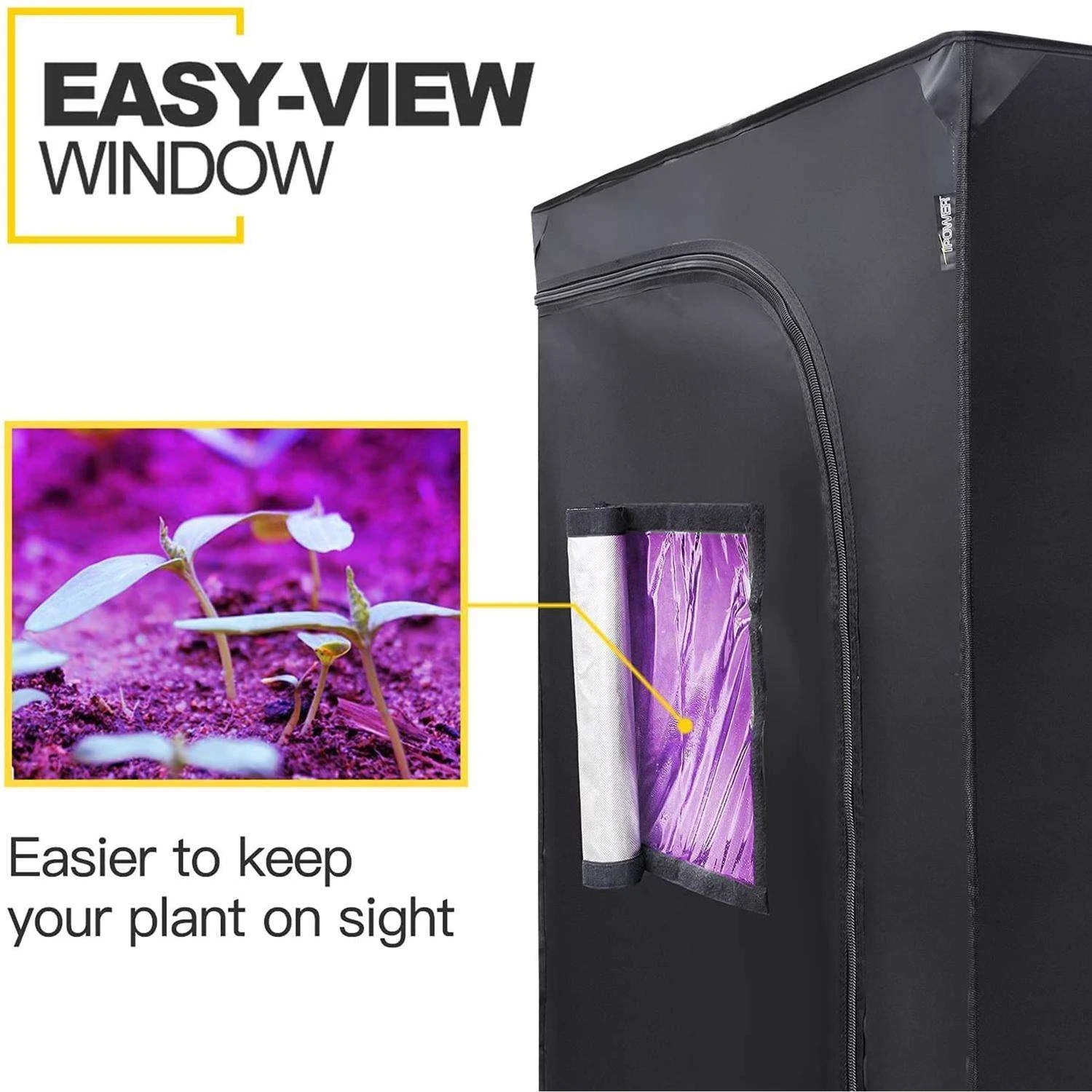 IPower Hydroponic Grow Tent 4 IPower Hydroponic Grow Tent - Image 2