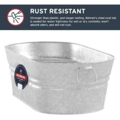 Behrens 7.5 Gal Steel Tub Oval -ORBIT || ACE || TORO Shop aaff0b8d b221 452a a092 0a94c394c4ab