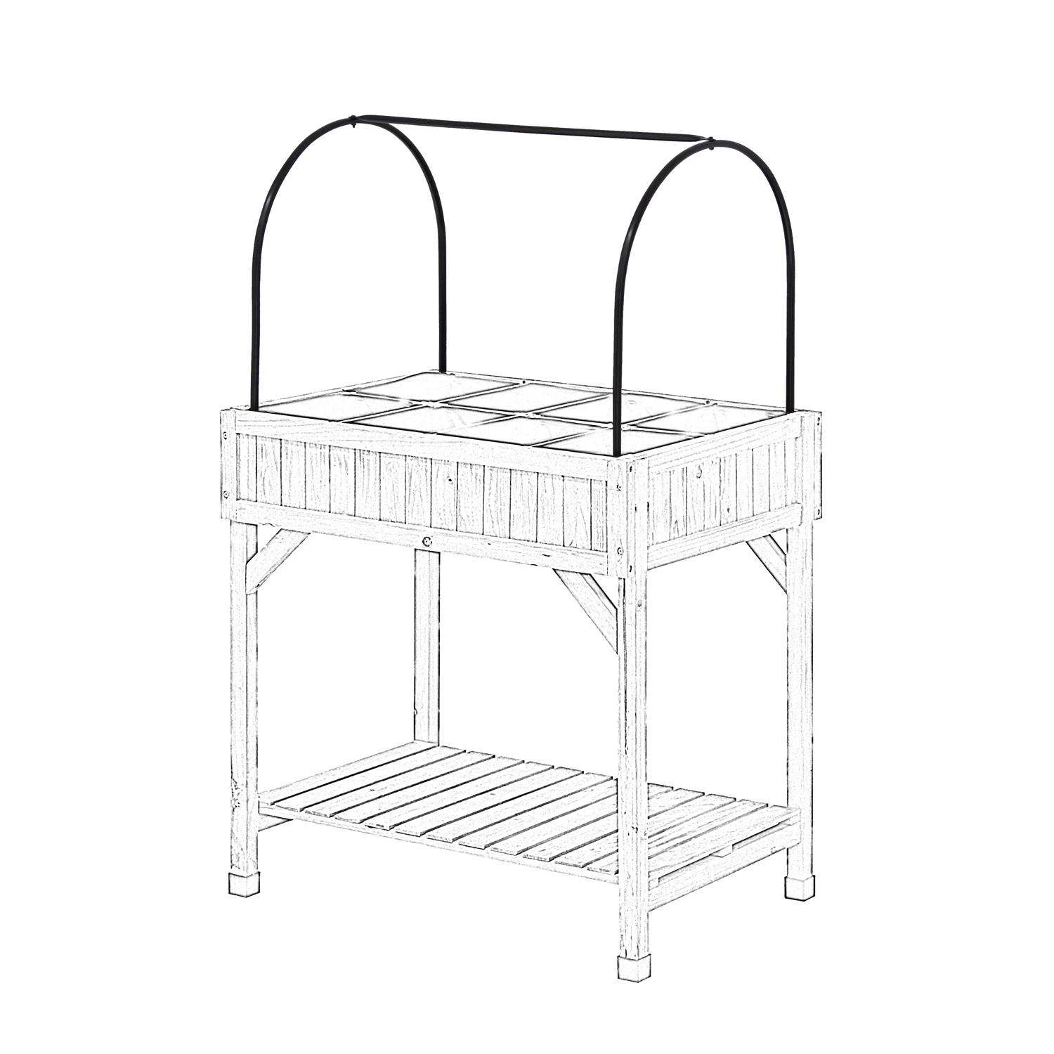 VegTrug Herb Garden Black 65 In. H X 53 In. W Greenhouse 5 VegTrug Herb Garden Black 65 In. H X 53 In. W Greenhouse - Image 3