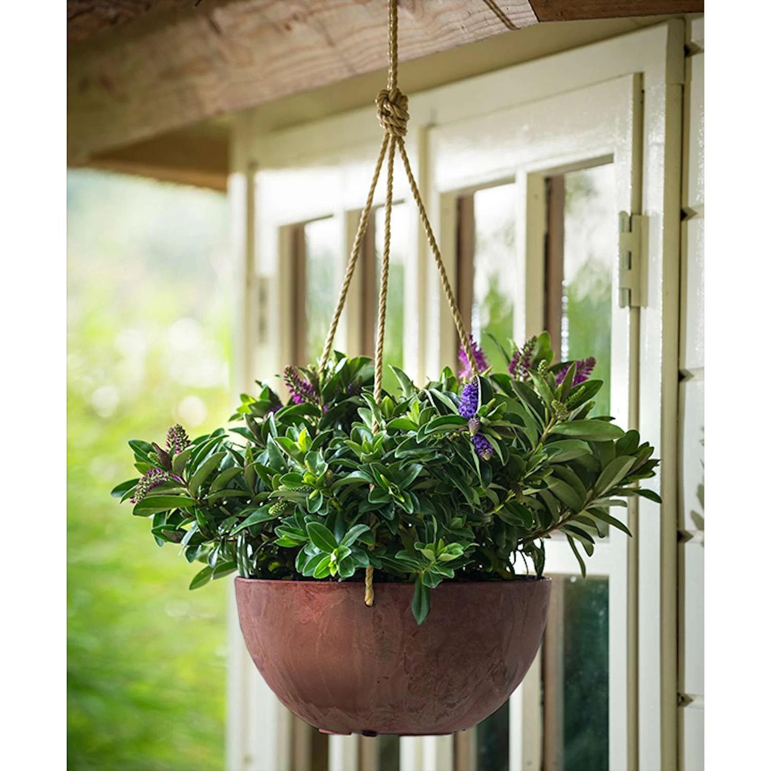 Novelty ArtStone 5.9 In. H X 12.2 In. W X 12.2 In. D X 12.2 In. D Resin Napa Hanging Planter Rust 5 Novelty ArtStone 5.9 In. H X 12.2 In. W X 12.2 In. D X 12.2 In. D Resin Napa Hanging Planter Rust - Image 3