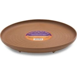 Down Under 12 In. D Plastic Plant Turner Terracotta