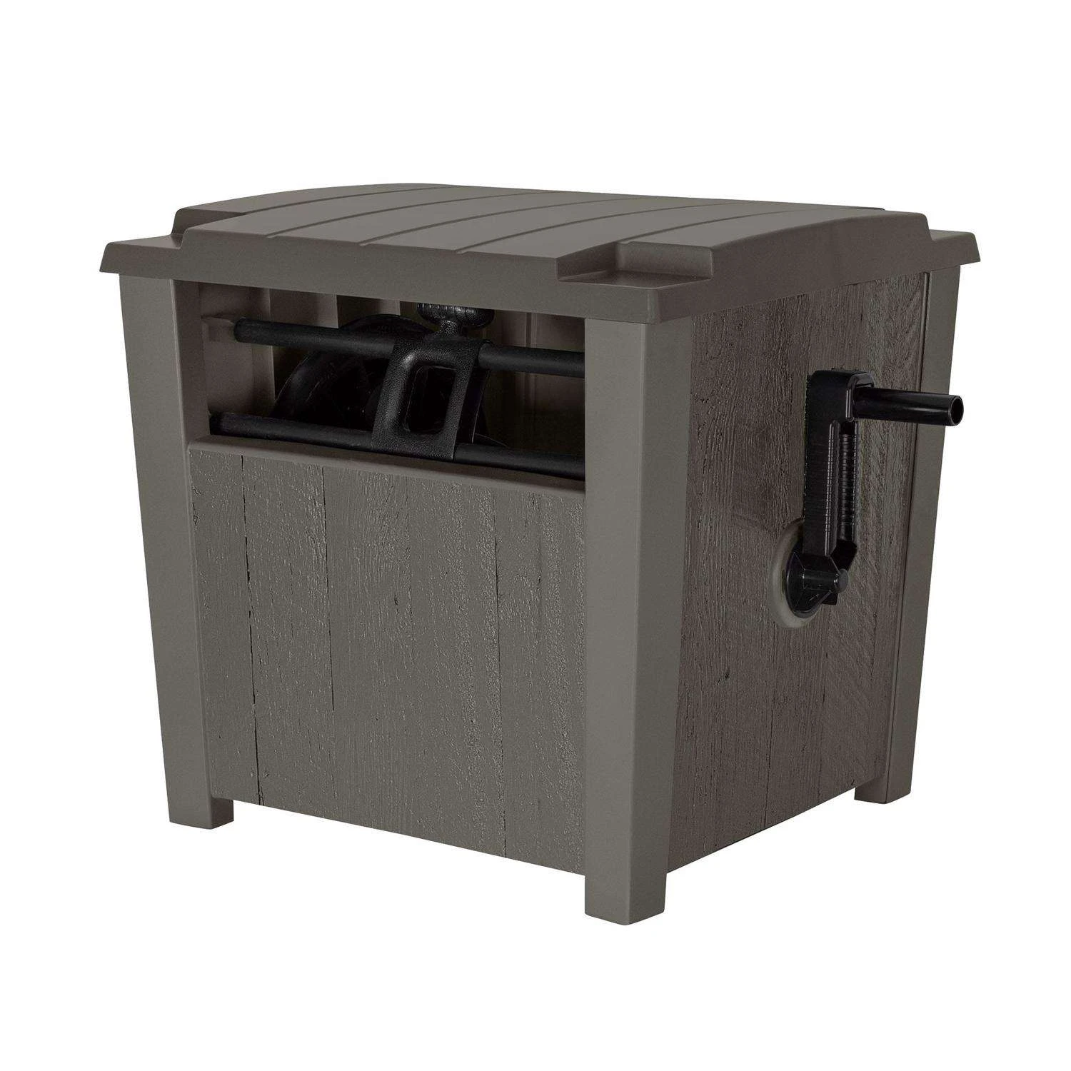 Suncast Slide Trak 175 Ft. Brown Retractable Free Standing Hideaway Hose Reel 4 Suncast Slide Trak 175 Ft. Brown Retractable Free Standing Hideaway Hose Reel - Image 2