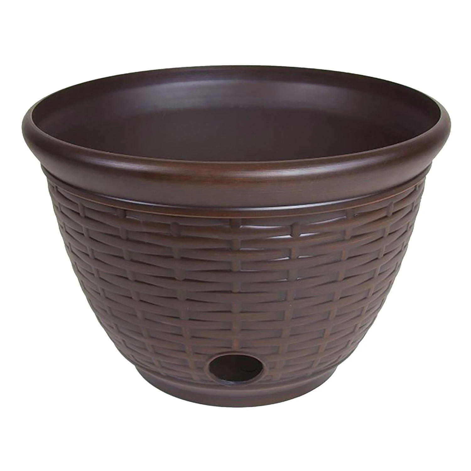 Liberty Garden Wicker 100 Ft. Bronze Free Standing Hose Pot 3 Liberty Garden Wicker 100 Ft. Bronze Free Standing Hose Pot