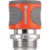 Gardena 3/4 In. Metal Threaded Male/Female Hose Connector