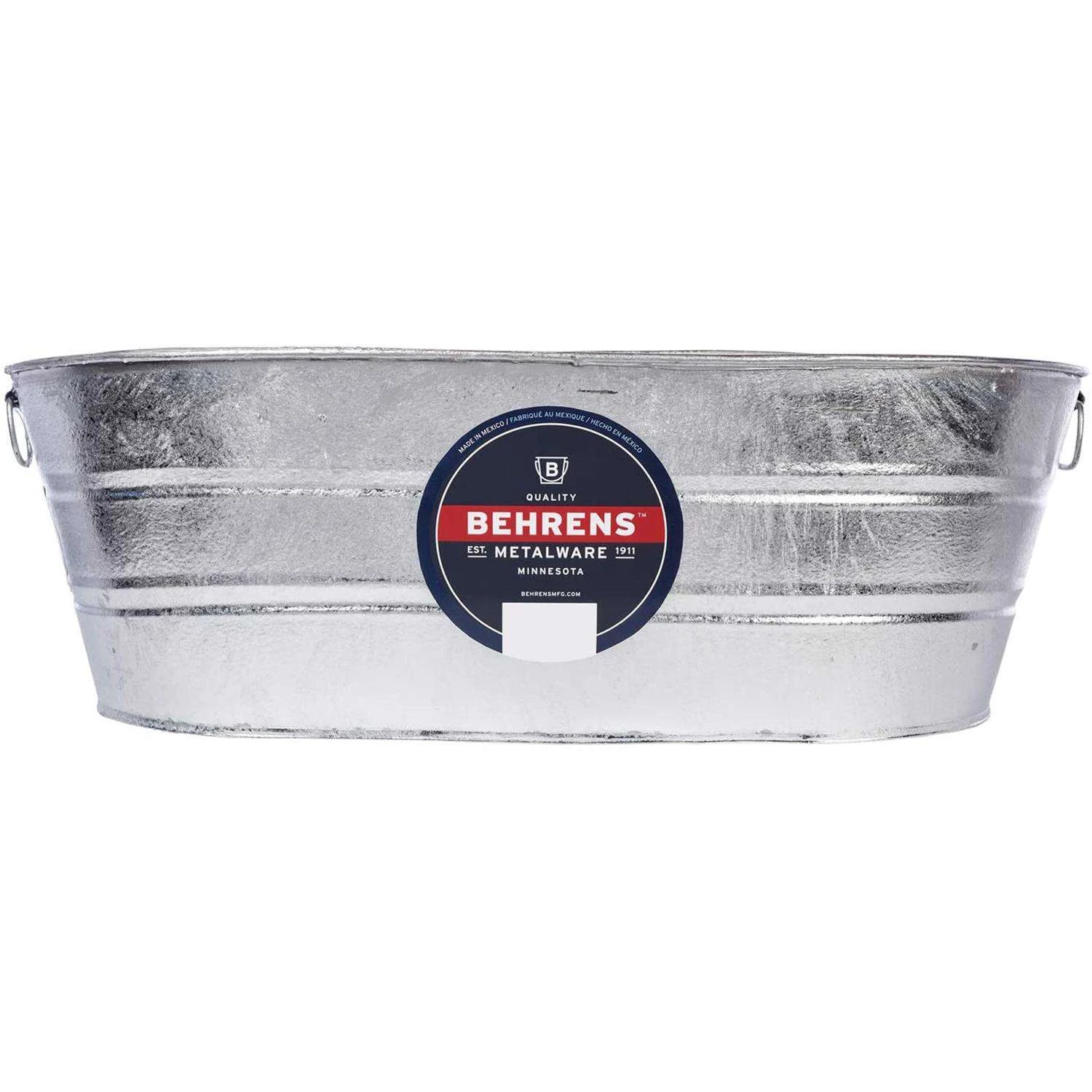 Behrens 16 Gal Steel Tub Oval 3 Behrens 16 Gal Steel Tub Oval