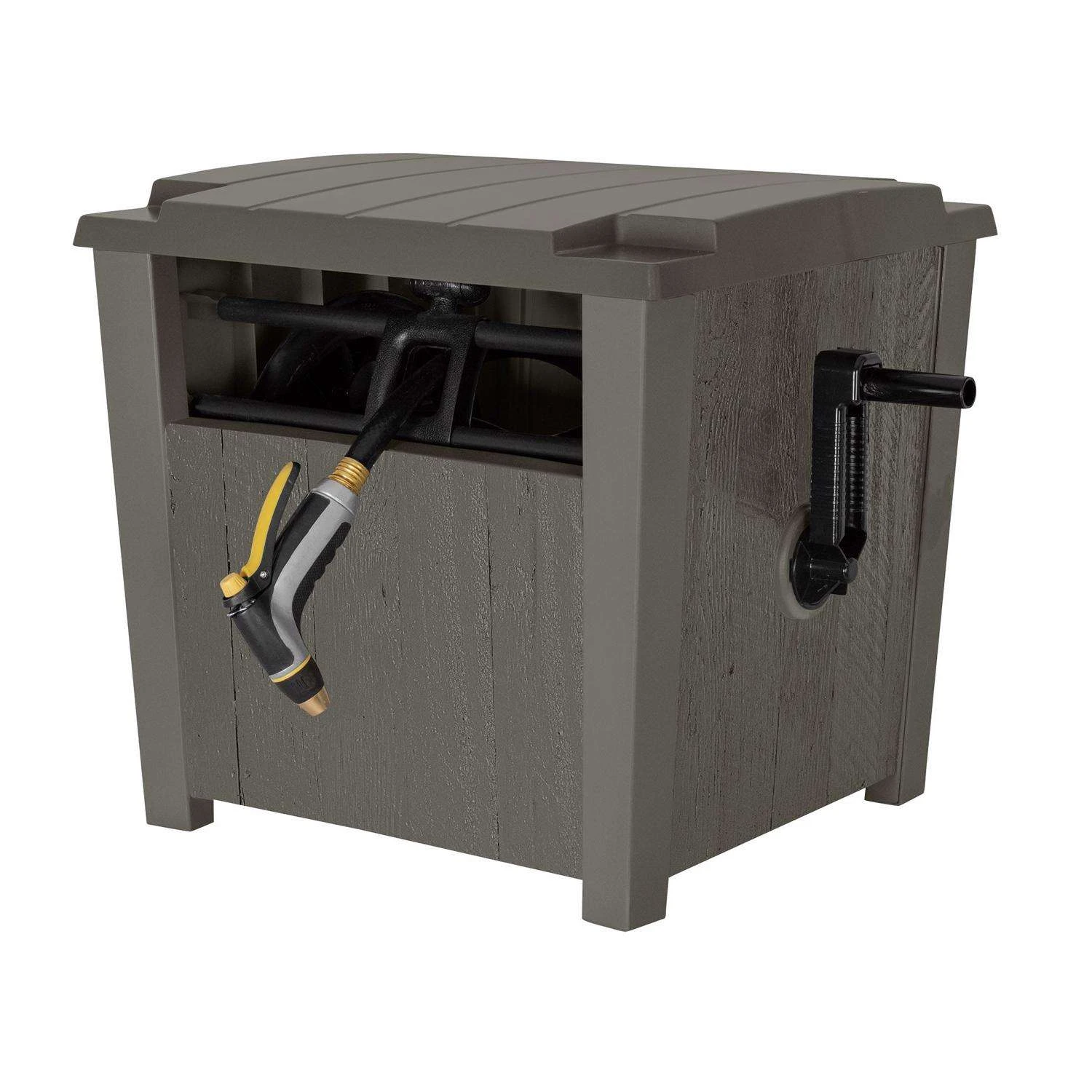 Suncast Slide Trak 175 Ft. Brown Retractable Free Standing Hideaway Hose Reel 3 Suncast Slide Trak 175 Ft. Brown Retractable Free Standing Hideaway Hose Reel