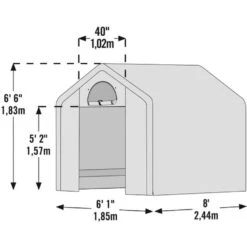 ShelterLogic GrowIt Translucent 72 In. H X 72.68 In. W Peak Style Greenhouse -ORBIT || ACE || TORO Shop b2bc3bbc 1dc7 4377 9fd5 75c84512cc4d