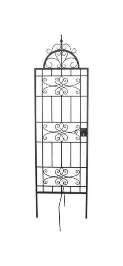 Panacea 84 In. H Black Steel Trellis