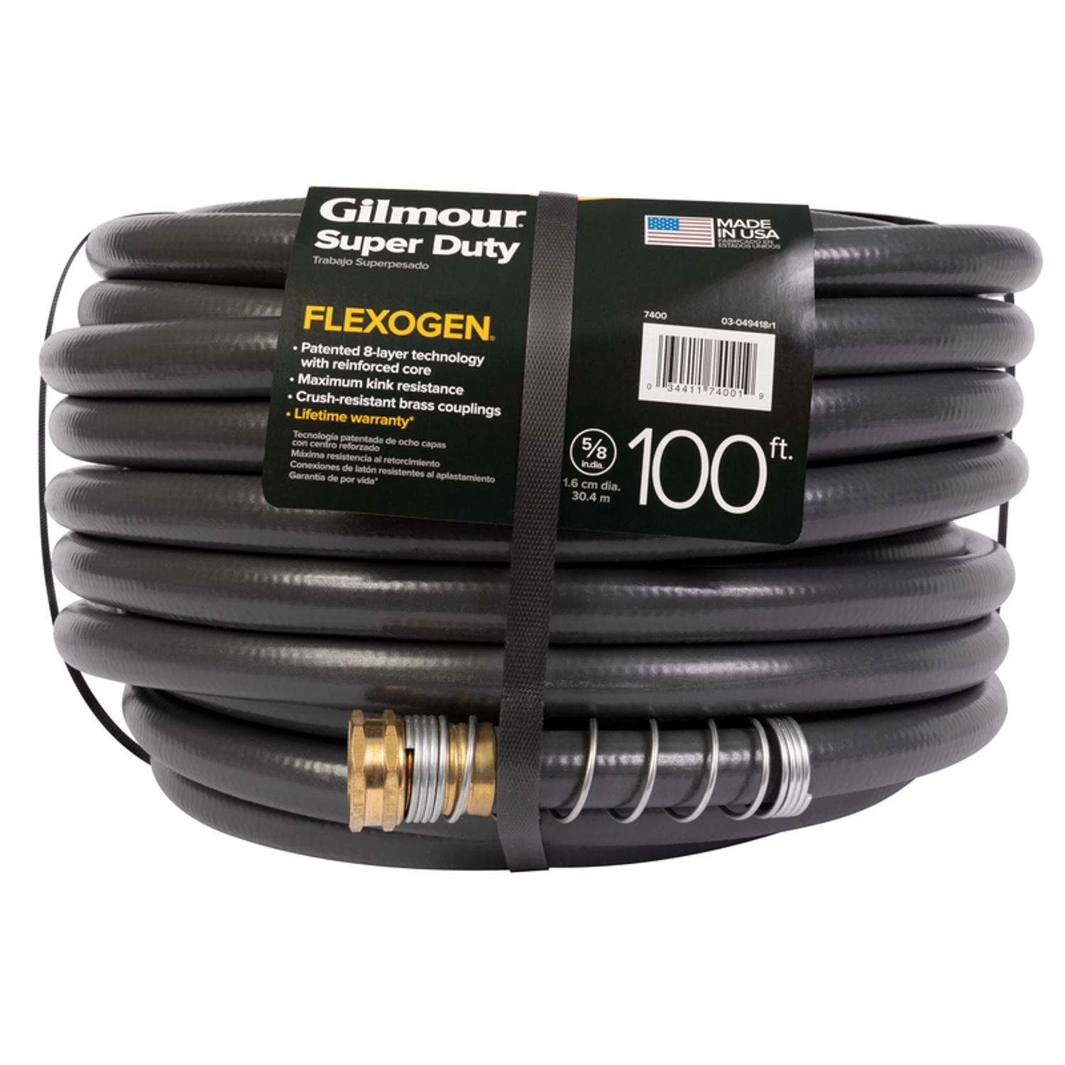 Gilmour Flexogen 5/8 In. D X 100 Ft. L Heavy Duty Premium Grade Garden Hose 6 Gilmour Flexogen 5/8 In. D X 100 Ft. L Heavy Duty Premium Grade Garden Hose - Image 4