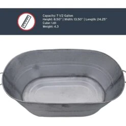 Behrens 7.5 Gal Steel Tub Oval -ORBIT || ACE || TORO Shop b71bad6d 48b9 444e 8d92 740d0ff5918f