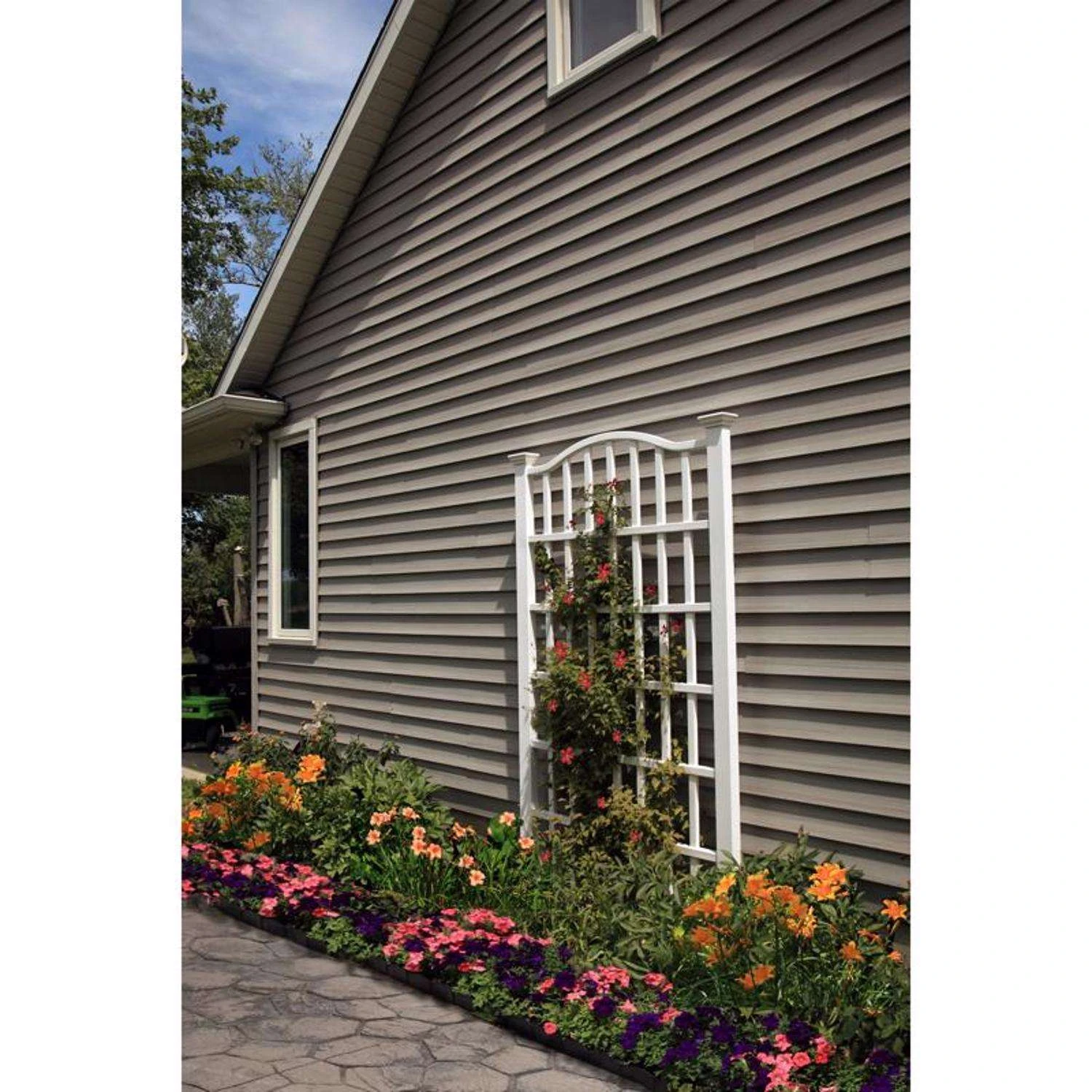 Vita Grande 96 In. H White Vinyl Garden Trellis 4 Vita Grande 96 In. H White Vinyl Garden Trellis - Image 2