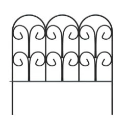 Panacea 18 In. L X 18 In. H Steel Black Scroll Garden Edging