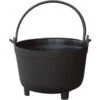 Novelty 12 In. H X 15 In. D Plastic Kettles Planter Black