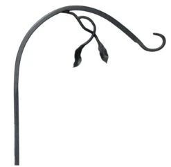 Panacea Black Steel 48 In. H Leaf And Vine Plant Hook 1 Pk