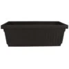 HC Companies 6.38 In. H X 30 In. D Plastic Venetian Flower Box Black