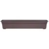 Novelty 6.4 In. H X 35.8 In. W X 8 In. D Plastic Countryside Flowerbox Flower Box Brown