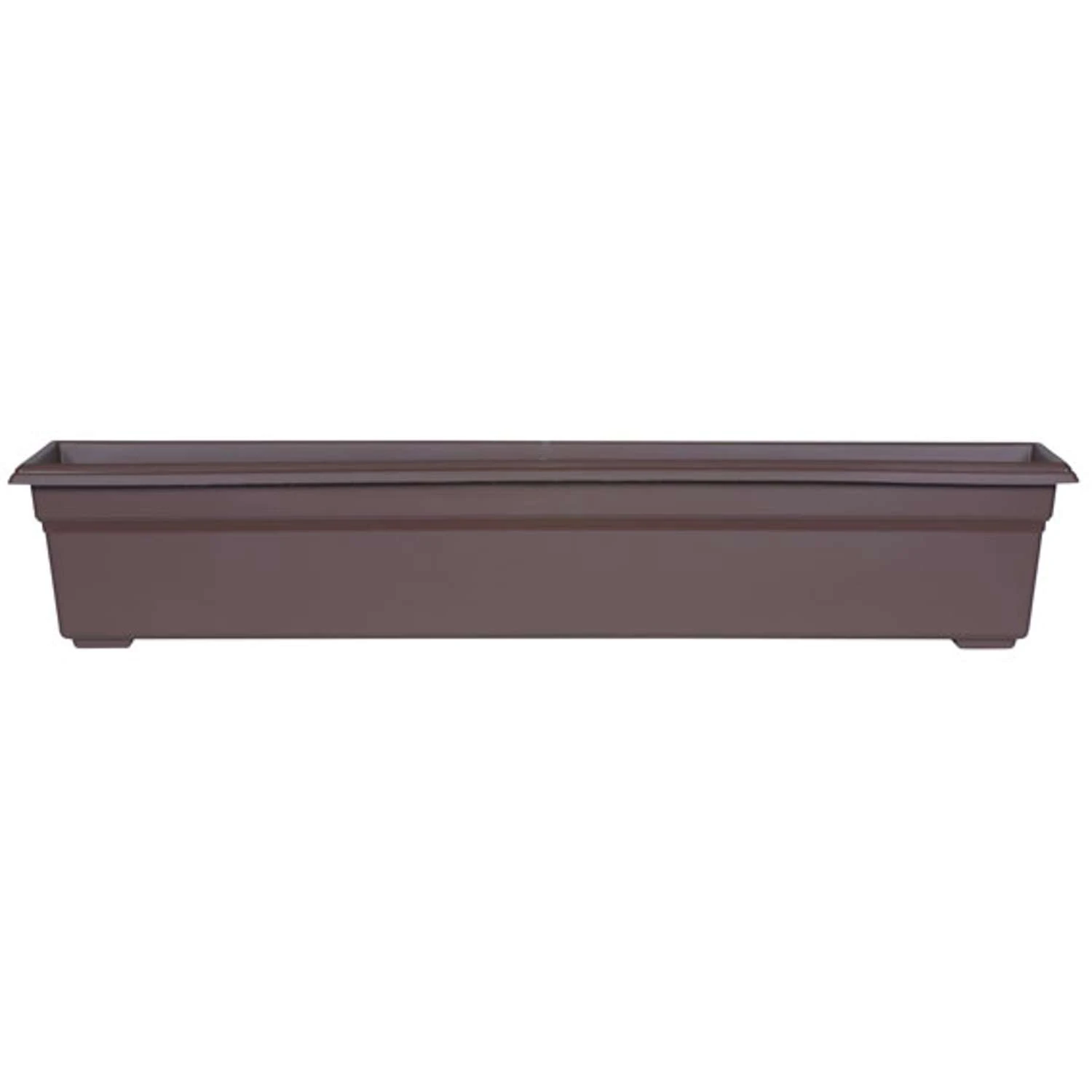 Novelty 6.4 In. H X 35.8 In. W X 8 In. D Plastic Countryside Flowerbox Flower Box Brown 3 Novelty 6.4 In. H X 35.8 In. W X 8 In. D Plastic Countryside Flowerbox Flower Box Brown