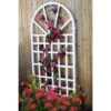 Vita Athens 77.25 In. H White Vinyl Garden Trellis