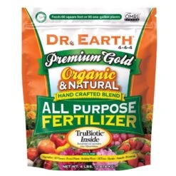 Dr. Earth Premium Gold Organic Flowers/Fruits/Vegetables All Purpose Fertilizer 4 Lb