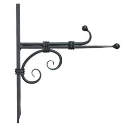 Panacea Black Steel 10 In. H Hook And Ball Plant Bracket 1 Pk