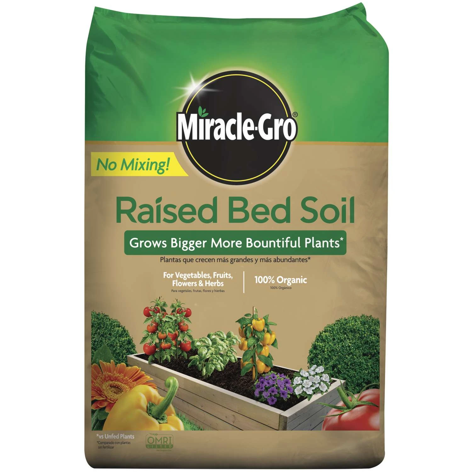 Miracle-Gro Organic All Purpose Raised Bed Soil 25 Lb 3 Miracle-Gro Organic All Purpose Raised Bed Soil 25 Lb