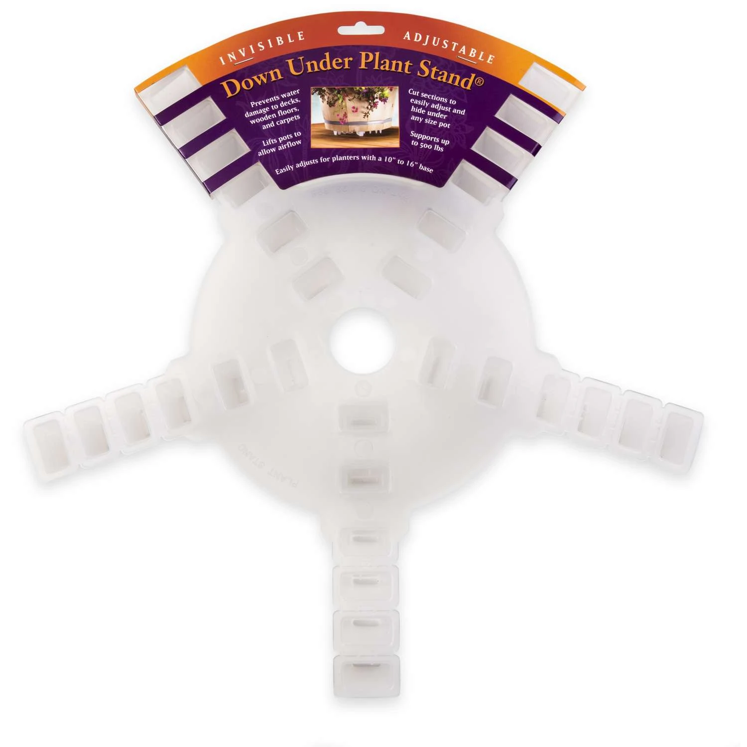 Down Under 1.5 In. H Clear Plastic Plant Stand 3 Down Under 1.5 In. H Clear Plastic Plant Stand