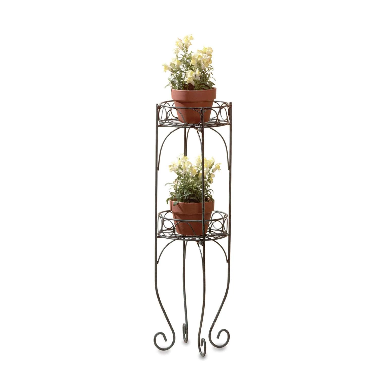 Summerfield Terrace Decorative Shelf 28 In. H Black Metal Plant Stand 3 Summerfield Terrace Decorative Shelf 28 In. H Black Metal Plant Stand