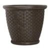Suncast Sonora 15.75 In. H X 18 In. W Resin Planter Brown -ORBIT || ACE || TORO Shop c5d55368 4059 42c0 b413 2bdc055314b0