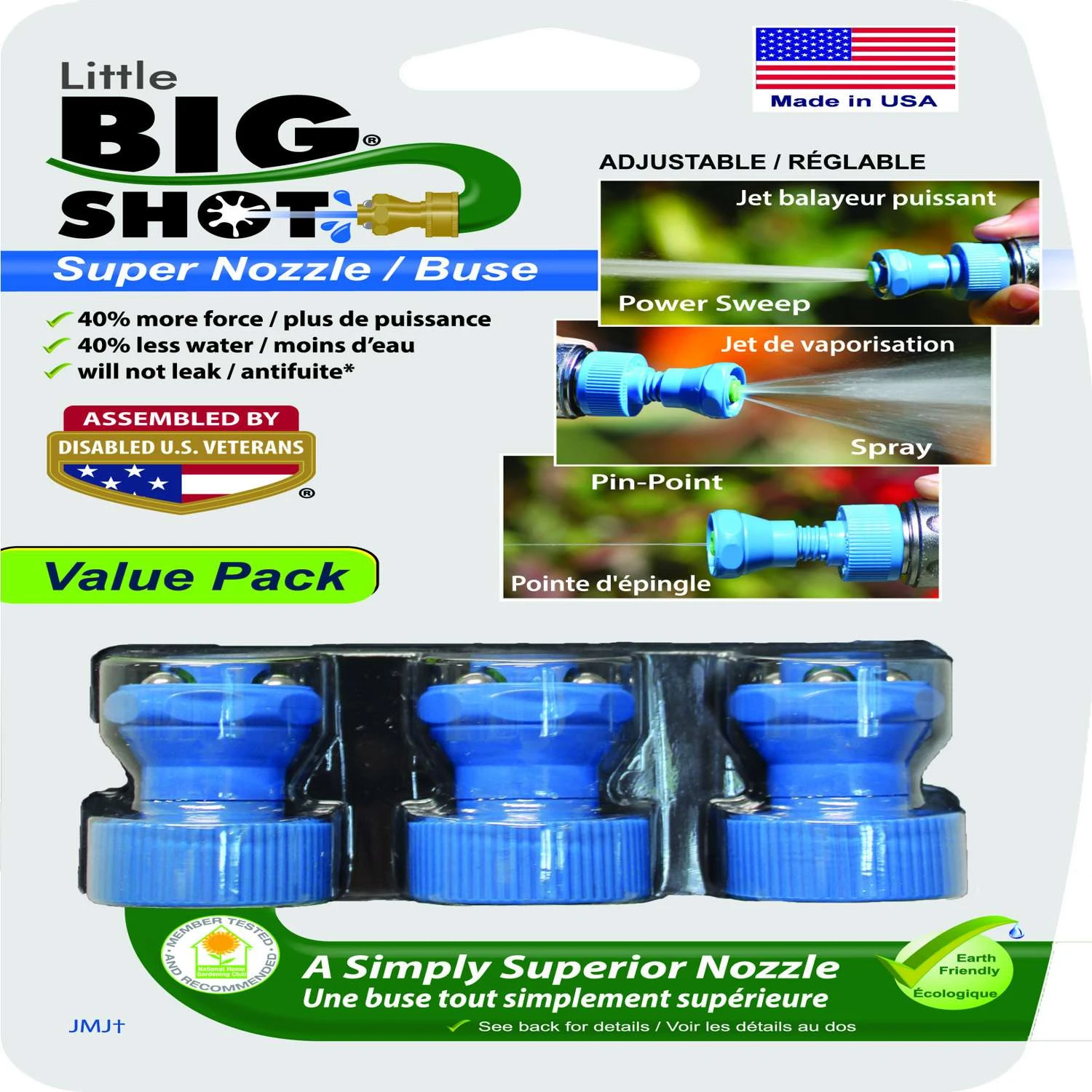 Little Big Shot Adjustable Continuous Plastic Hose Nozzle 3 Little Big Shot Adjustable Continuous Plastic Hose Nozzle